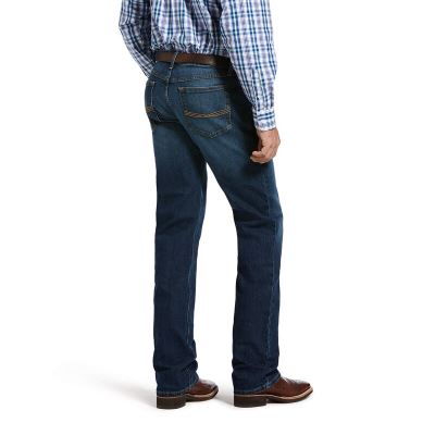 Ariat Western: M5 Slim Stretch Legacy Stackable Straight Leg Pantalones Vaqueros Hombre - Azules (QT